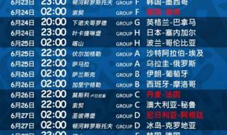 2021足球世界杯赛程表时间中国 世界杯赛程时间重叠怎么直播